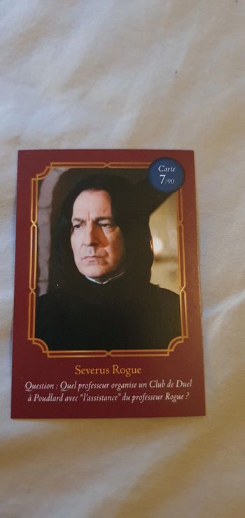 Cartes Harry Potter Auchan
Severus Rogue n° 7/90