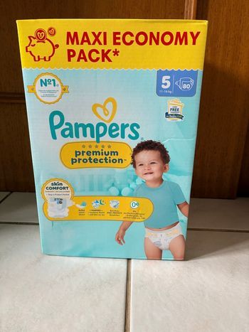 Gros paquet de couches Pampers Premium T5