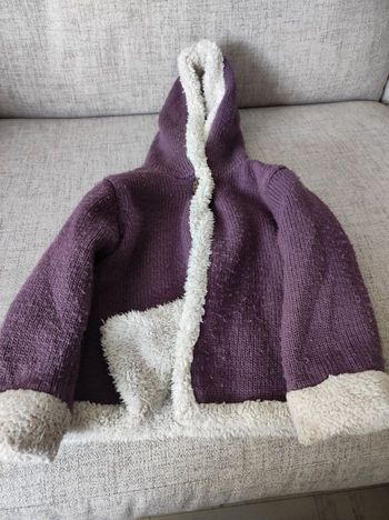 Veste mauve 12 mois