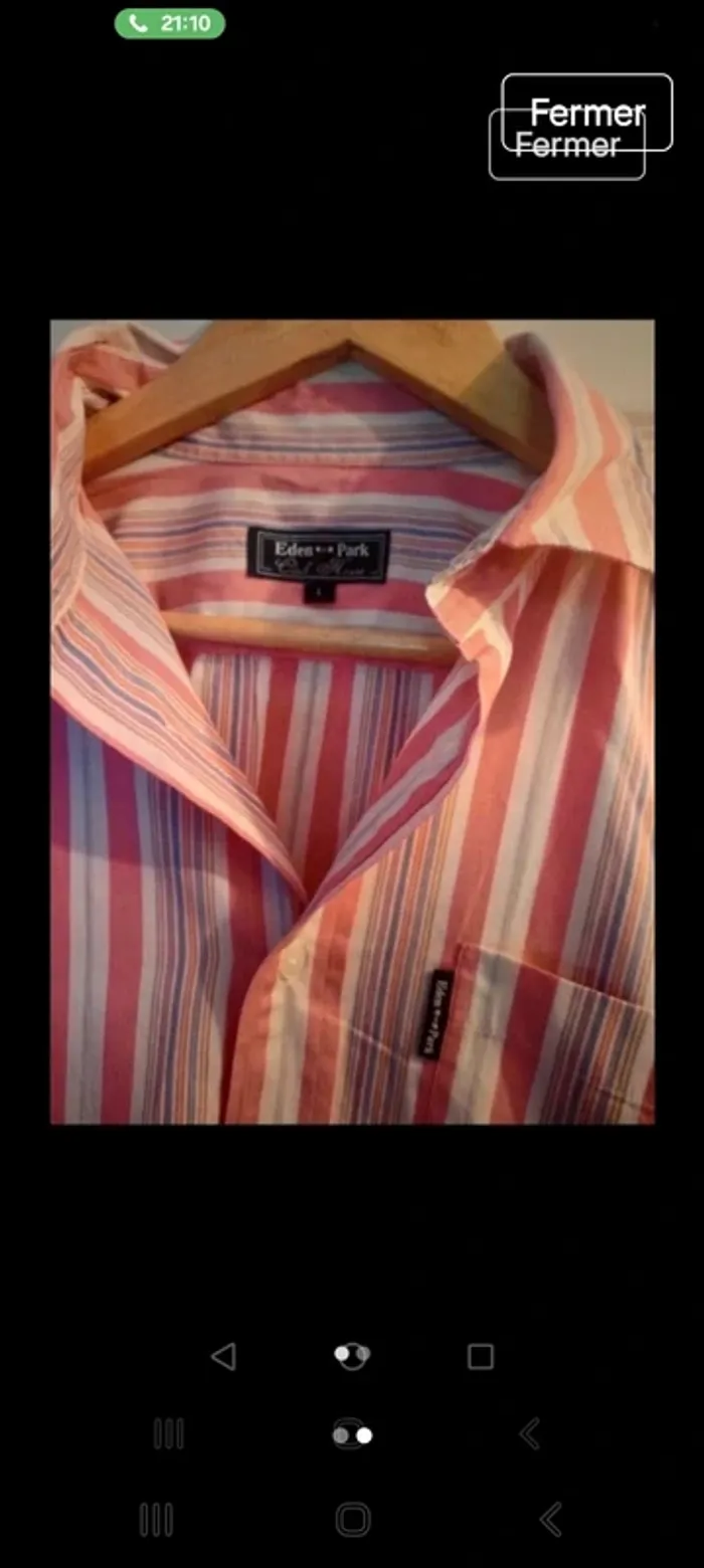 Chemise eden park taille l très bonne état - photo numéro 2