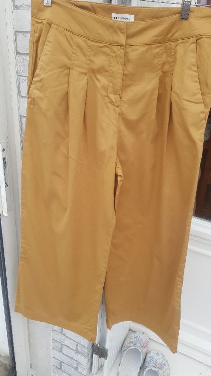 pantalon jaune style pantalon bag large