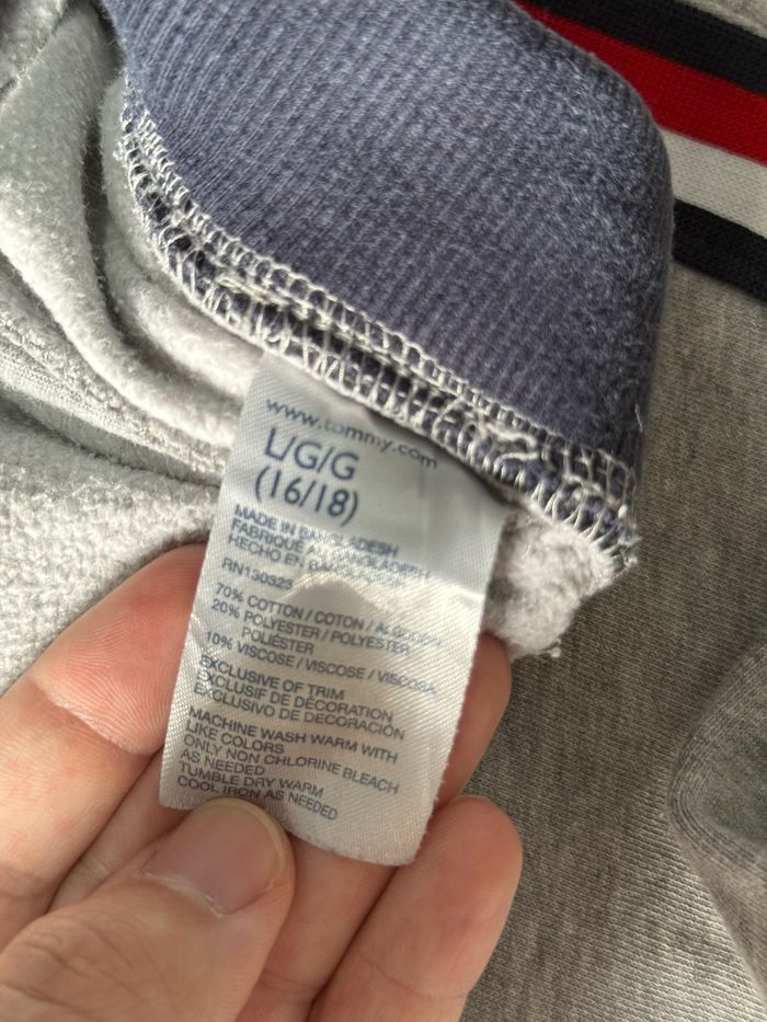 Pantalon de sport jogging coton gris Tommy Hilfiger taille L enfant ( 16-18 ) en très bon état - photo numéro 9
