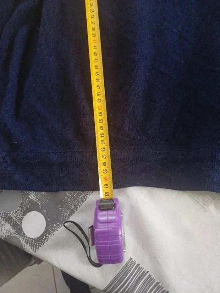 Pull Lacoste col V logo brodé vert taille XL - photo numéro 9