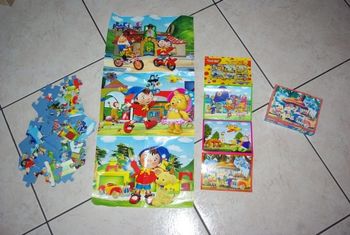 jouet lot puzzles + cubes oui oui jeu