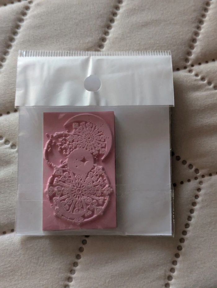 Tampon caoutchouc Scrap Didi Fond magie hivernale - photo numéro 2