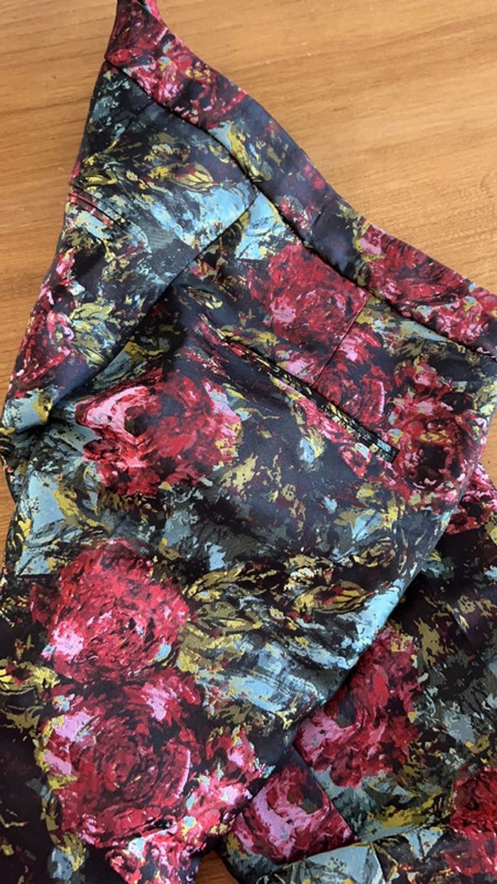 Pantalon habillée à fleur - photo numéro 2