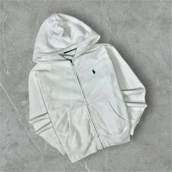 Pull | Sweat à capuche Ralph Lauren à zip blanc