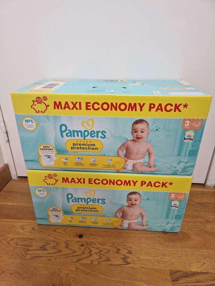 224 couches taille 3 pampers
