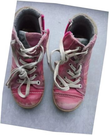Baskets montantes cuir