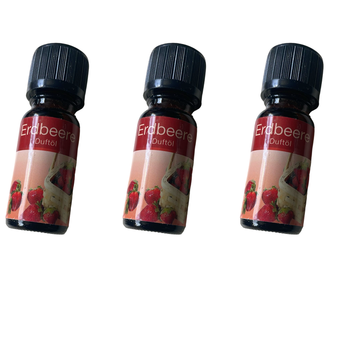 Lot 3 Huiles Erdbeere fraise de 10ml Neuf