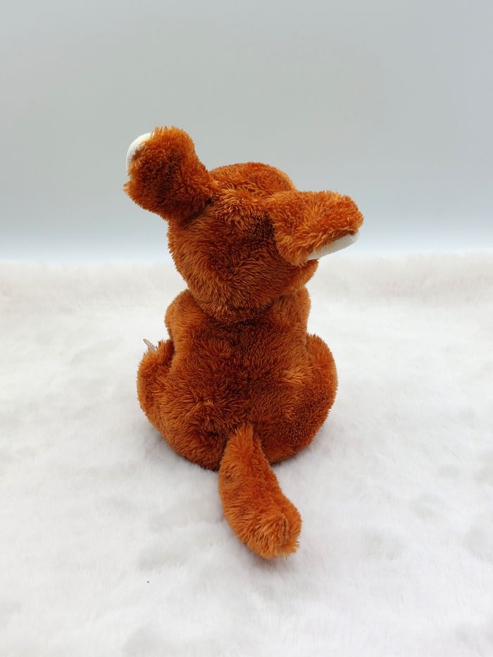 Doudou peluche kangourou marron blanc Pippins KEEL TOYS 18 cm avec oreilles - photo numéro 3