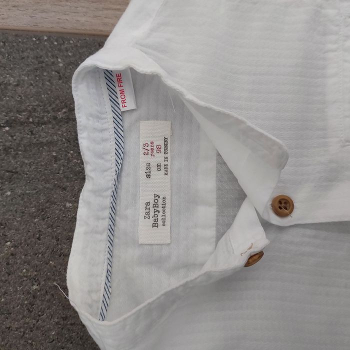 Chemise blanche garçon Zara - photo numéro 2