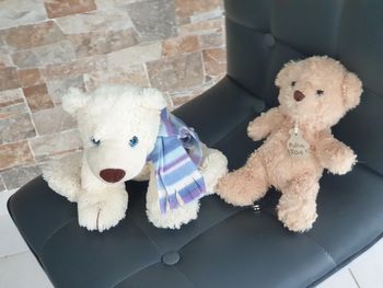 2 peluches ours et ourson