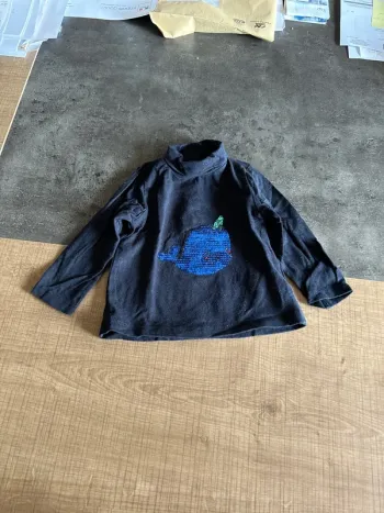 T-shirt manches longues, sous-pull bébé fille, du pareil au même, 9 mois