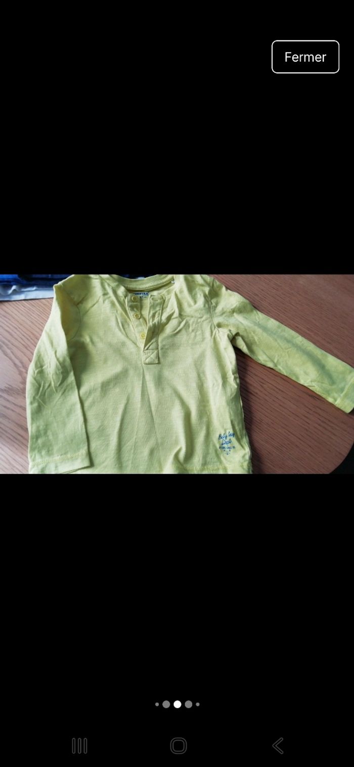 Lot t-shirts manches longues 18 mois - photo numéro 5