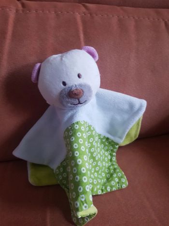 Doudou plat ourson Bébé 9