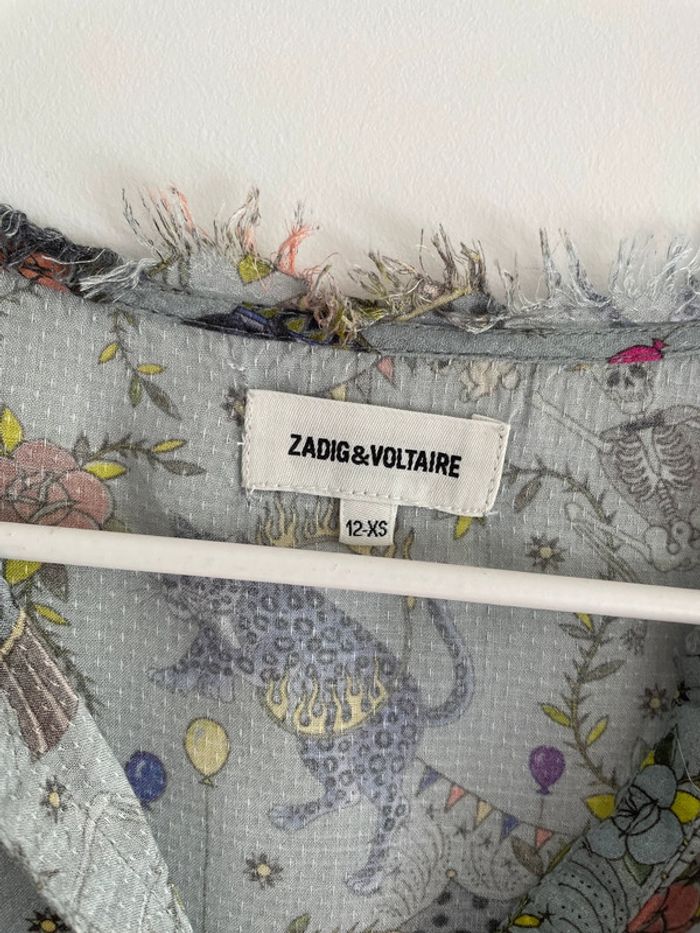 Top vert d’eau Zadig & Voltaire – Taille 12 ans / XS - photo numéro 3