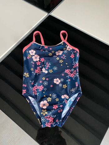 Maillot de bain motifs dorés et rose