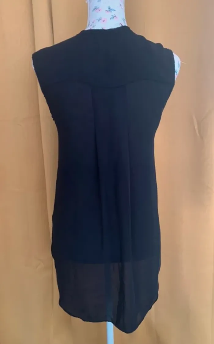 Blouse noir sans manches H&M 34/38 - photo numéro 8