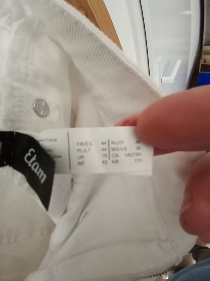 Short blanc femme Etam taille française 44 neuf - photo numéro 5