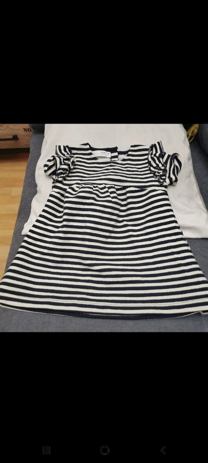 Robe marine bébé "zara" 18/24