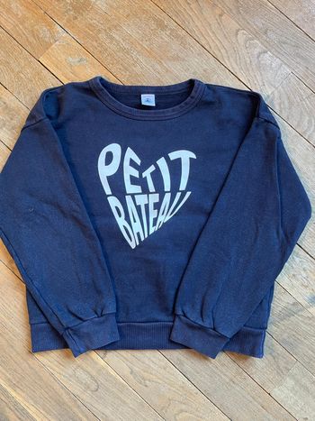 Sweat marine Petit Bateau 10 ans