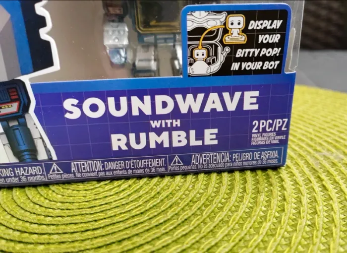 Grande Figurine Funko POP / Bots Transformers - Soundwave with Rumble + Bitty POP - photo numéro 5