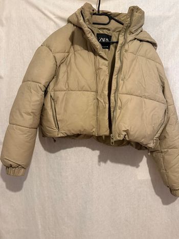 Doudoune beige Zara 
