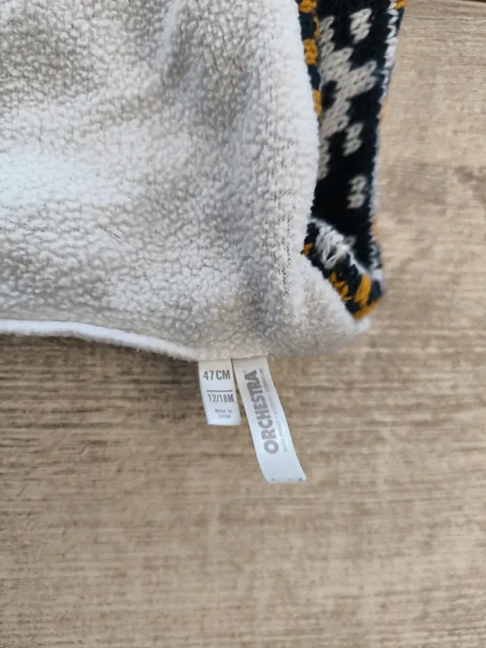 Bonnet et son snood garçon 12/18 mois 47cm Orchestra - photo numéro 5