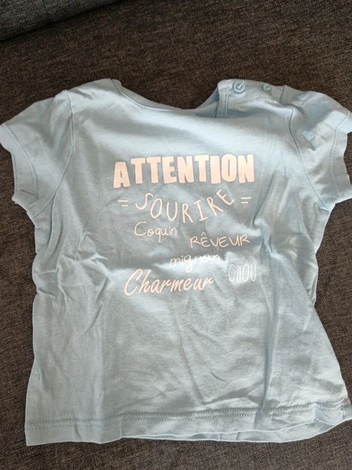 Lot 7 t-shirt 6mois - photo numéro 2