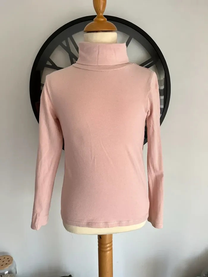 Tee-shirt manche longue rose pâle
