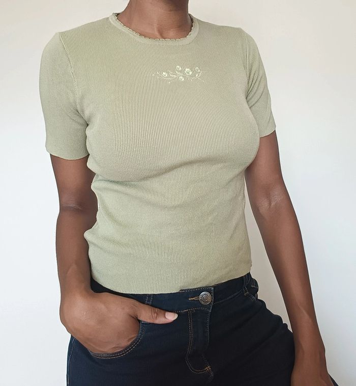 T-shirt vert T38 - photo numéro 2
