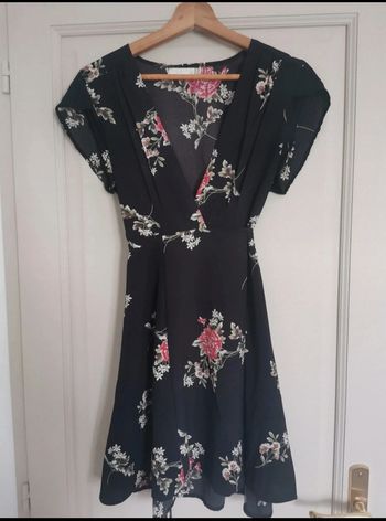 Robe portefeuille fleurie