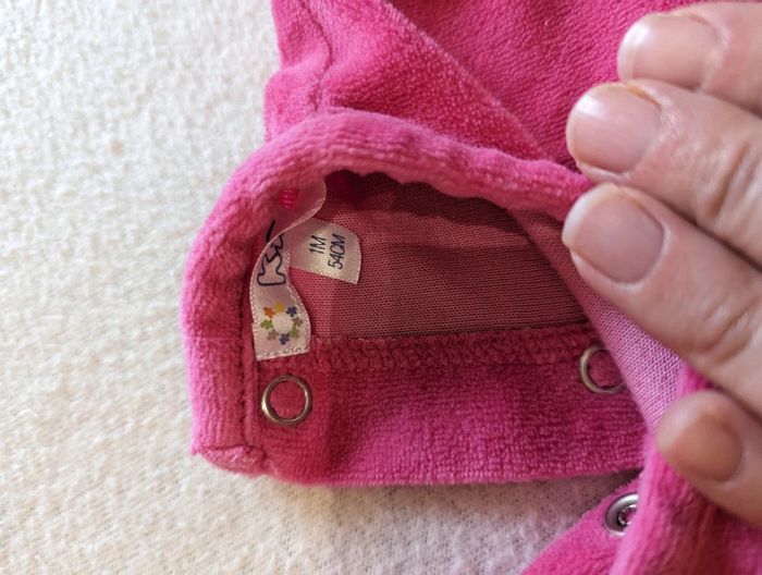 Lot de 3 pyjamas 1 pièces bébé fille 1 mois kitchoun - photo numéro 4