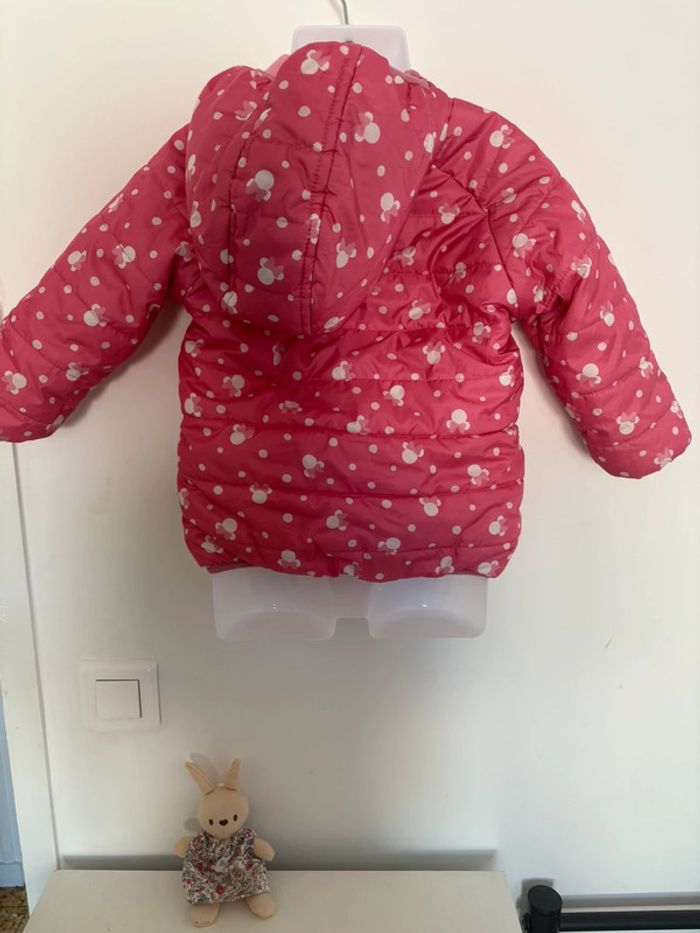 Manteau Disney Baby 18 mois - Rose à Pois - photo numéro 4