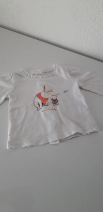 T.shirt manches longues 1 mois