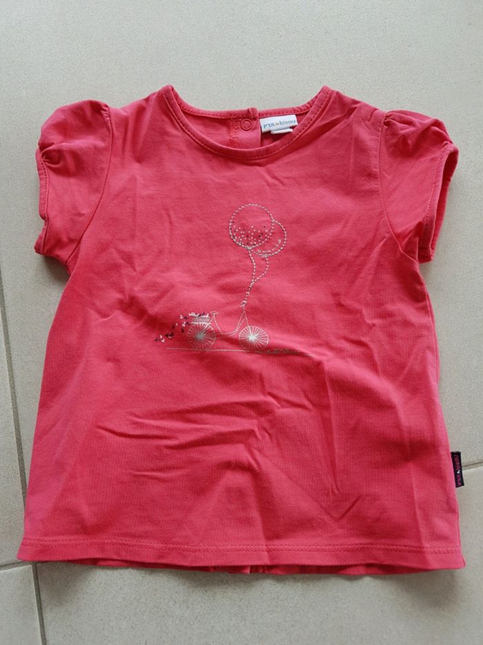 T-shirt fille corail