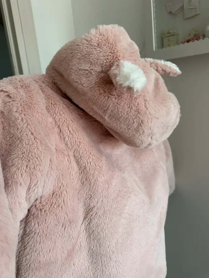Manteau fioriture petit lapin tout doux - photo numéro 6