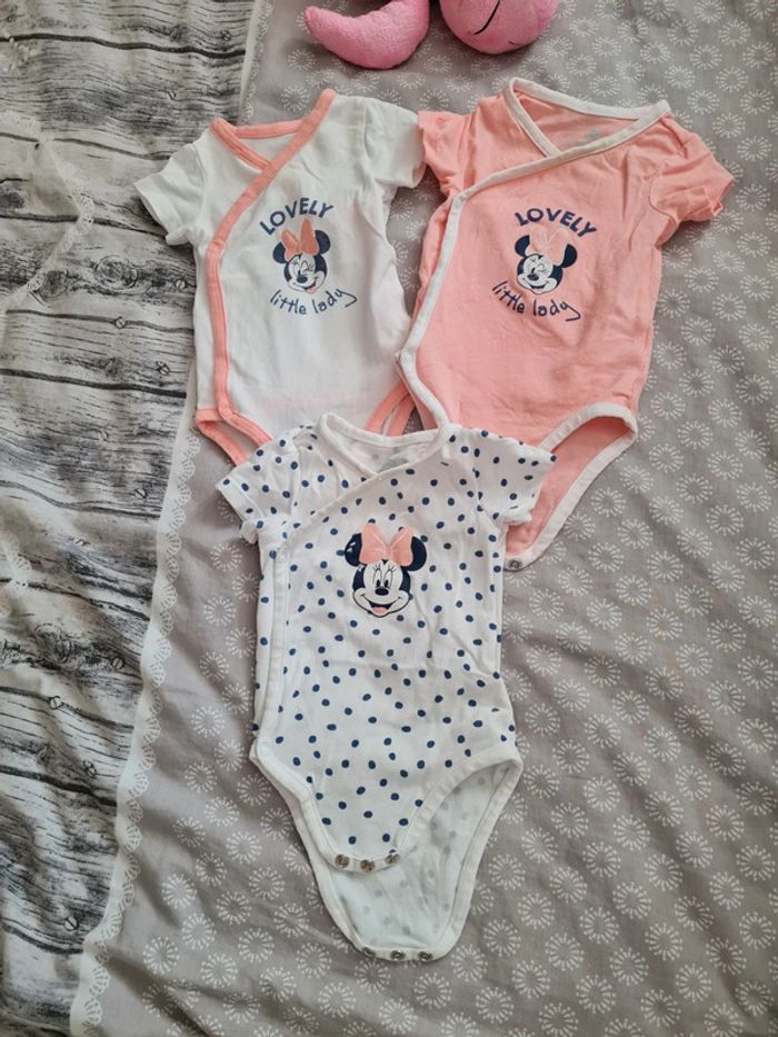 Lots 3 bodies minnie 3 mois disney orchestra