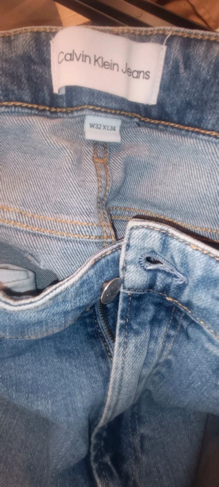Pantalon jean bleu Calvin Klein - photo numéro 10