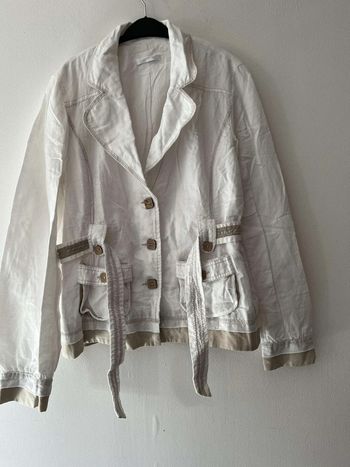 Veste femme grise et blanche T40