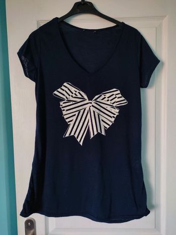 T-shirt léger bleu T.S