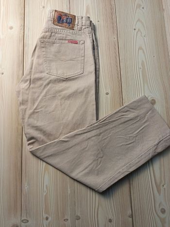 Jean TRUCKMAN homme beige – denim épais – taille 38 – coupe droite