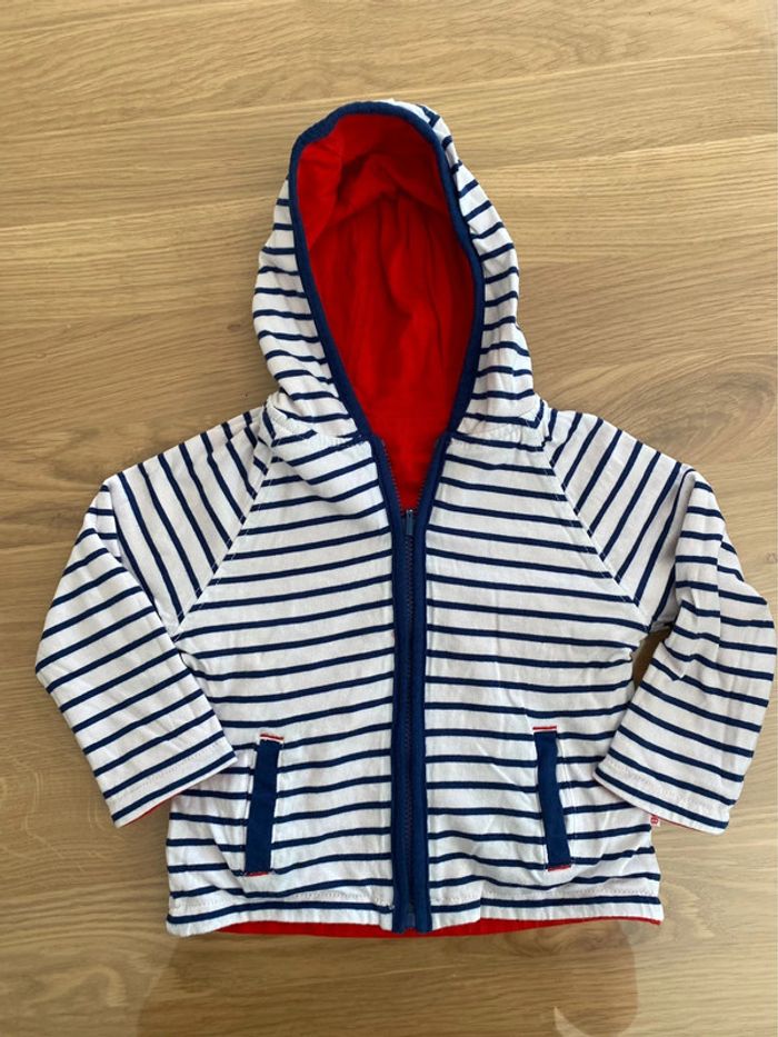 Sweet a capuche réversible 6 mois