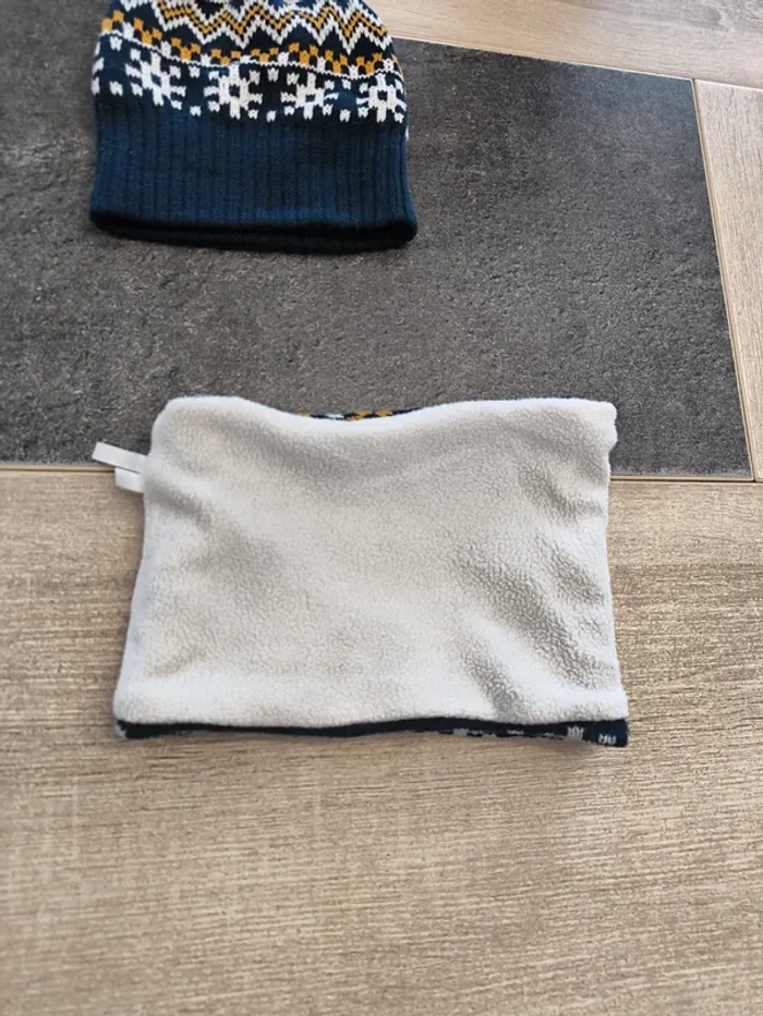 Bonnet et son snood garçon 12/18 mois 47cm Orchestra - photo numéro 4