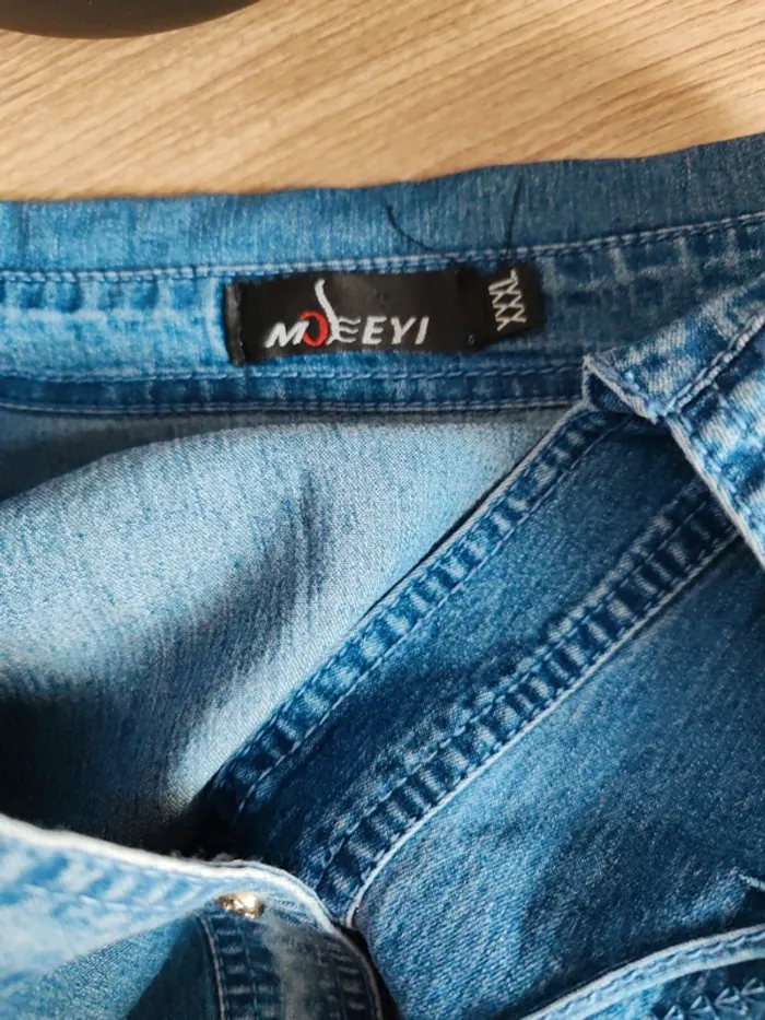 Veste effet Jean's 95%coton xxxl - photo numéro 4