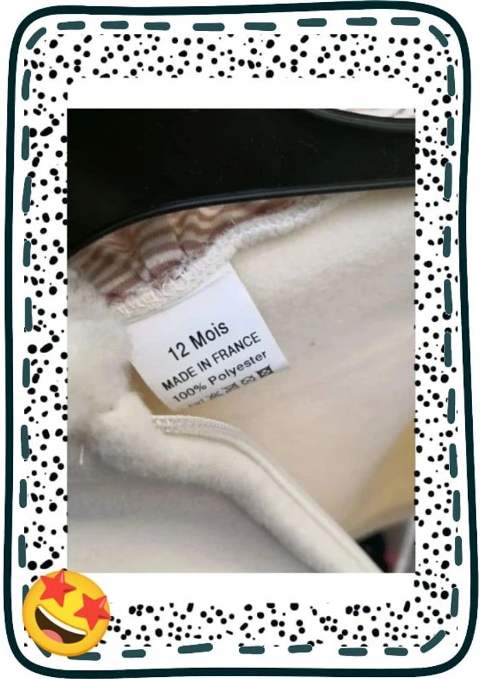 Gilet de berger sans manches 12 mois - photo numéro 4