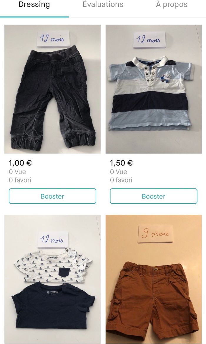 Vêtement garçon 12 mois