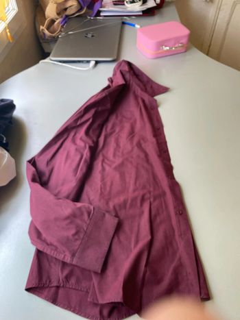 Chemise bordeaux
