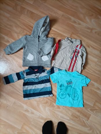 Lot polos t-shirt gilet